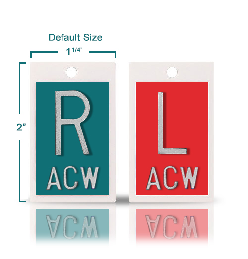 2" Plastic XRay Markers Mix & Match Solid Color